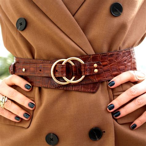 designer leather belt for women